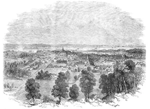 Churches Prints: Hamilton, Canada West, from the Mountain, 1856. Creator: Unknown