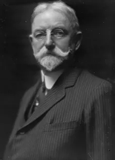 Pinstripe Prints: Hamilton, Edward H. Mr. portrait photograph, 1913. Creator: Arnold Genthe