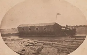 Hamiltons Floating Battery Moored at the End of Sullivans Island the Night Before