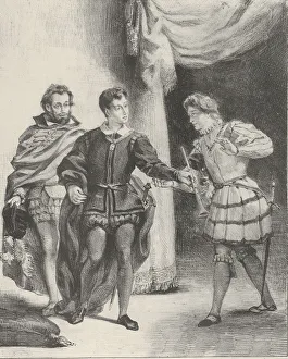 Images Dated 28th April 2020: Hamlet and Guildenstern, 1834-43. 1834-43. Creator: Eugene Delacroix