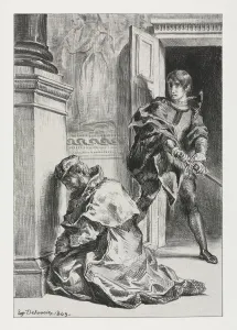 1798 1863 Prints: Hamlet: Hamlet Attempts to Kill the King
