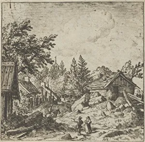 Everdingen Prints: The Hamlet on the Montainous Ground, 17th century. Creator: Allart van Everdingen