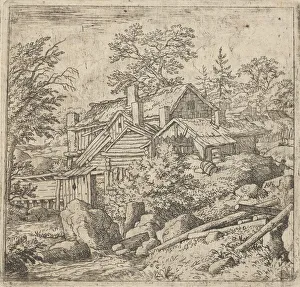 Everdingen Prints: The Hamlet on the Mountainside, 17th century. Creator: Allart van Everdingen