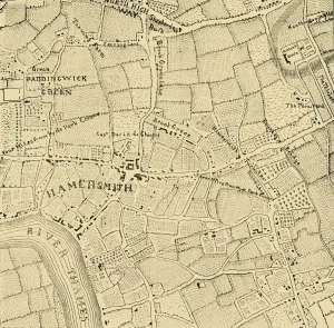Hammersmith in 1746, (c1878). Creator: Unknown Hammersmith in 1746, (c1878). Creator: Unknown