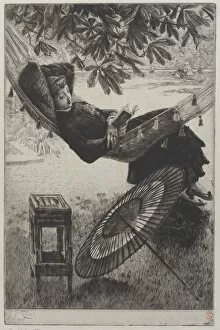 James Tissot Collection: The Hammock, 1880. Creator: James Tissot