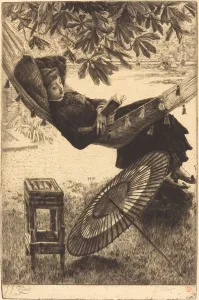 James Tissot Collection: The Hammock (Le hamac), 1880. Creator: James Tissot
