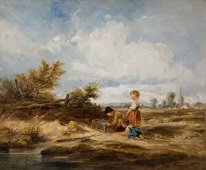 Heath Gallery: Hampstead Heath - The Bird Trap, 1845. Creator: William James Muller