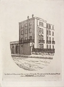 Hampstead Road, Hampstead, London, c1850