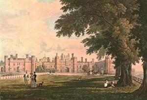 Street Scene Collection: Hampton Court Palace, c1827. Creator: Henry Bryan Ziegler