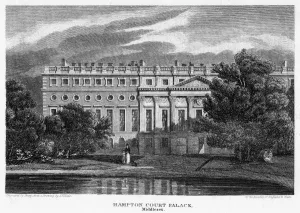 Hampton Court Palace, London, 1814.Artist: J Shury Hampton Court Palace, London, 1814.Artist: J Shury