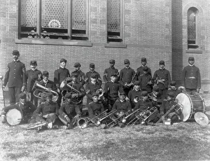 Brass Band Prints: Hampton Institute, Va. - the band, 1899 or 1900. Creator: Frances Benjamin Johnston