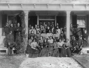 Training College Prints: Hampton Institute, Va. - the choir, 1899 or 1900. Creator: Frances Benjamin Johnston