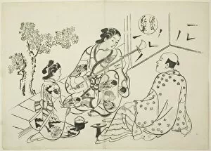 Shamisen Gallery: The Hana-no-en Chapter from 'The Tale of Genji'(Genji Hana-no-en)