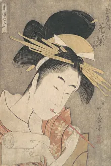 Hanamurasaki of the Tamaya, from the series Seven Komachi of the Pleasure