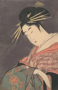 Hanaogi of the Gomeiro... ca. 1794-95. Creator: Kitagawa Utamaro