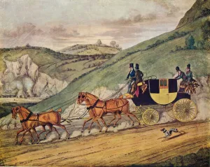 Blinkers Gallery: Four in Hand, 1907. Artist: James Pollard