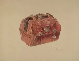 Cowhide Prints: Hand Bag, 1935/1942. Creator: Albert Allen