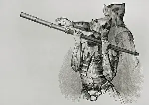 Hand cannon, 15th century, (1877). Creator: Unknown