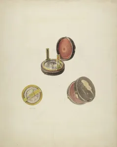Northern Prints: Hand Compass, c. 1939. Creator: Robert Clark