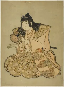 Sasuke Prints: The Hand-Drum Player, from an untitled series of five musicians, 1780s