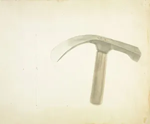 Donald Streeter Prints: Hand Forged Adze, c. 1936. Creator: Donald Streeter