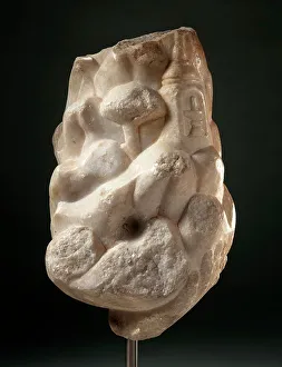 Hand of Hanuman Carrying the Mountain of Medicinal Herbs, 18th-19th century. Creator: Unknown