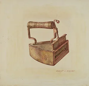 Flat Iron Prints: Hand Iron, c. 1938. Creator: Robert Rigsby