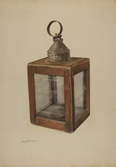 Joseph Rothenberg Prints: Hand Lantern, c. 1938. Creator: Joseph Rothenberg