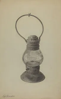 Hand Lantern, c. 1939. Creator: Lazar Rubinstein