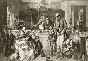 Starving Collection: From Hand to Mouth - He was One of the Few who Would not Beg, pub. 1879. Creator
