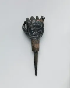 Hand with Niello Decoration, Iran, 11th-12th century. Creator: Unknown Hand with Niello Decoration, Iran, 11th-12th century. Creator: Unknown