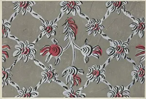 Hand Painted Prints: Hand-Painted Wall, c. 1938. Creator: Martin Partyka