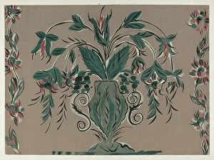 Hand Painted Prints: Hand Painted Wall, c. 1939. Creator: Martin Partyka