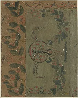 Hand Painted Prints: Hand-Painted Wall, c. 1939. Creator: Martin Partyka