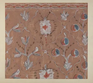 Hand Painted Wall (Detail), c. 1939. Creator: Martin Partyka Hand Painted Wall (Detail), c. 1939. Creator: Martin Partyka
