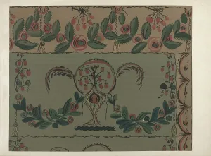 Hand Painted Prints: Hand Painted Wall (Detail), c. 1939. Creator: Martin Partyka