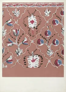 Hand Painted Prints: Hand Painted Wall (Detail), c. 1939. Creator: Martin Partyka