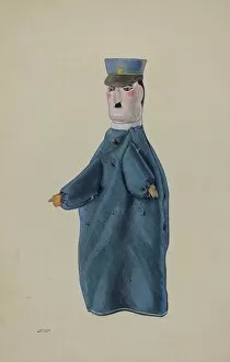 Policeman Gallery: Hand Puppet - Policeman, c. 1936. Creator: Elmer Weise