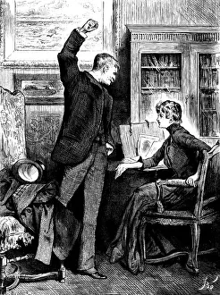 Behaviour Prints: His hand remained raised - he was speechless