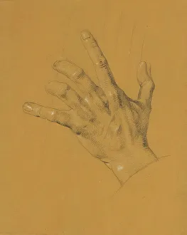 Peter Krafft Prints: Hand study for Ossian and Malvina