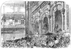 Handel Georg Friedrich Prints: The Handel Festival at the Crystal Palace: the Royal Box, 1868. Creator: C. R