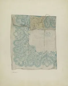 Winter Charlotte Prints: Handkerchief, 1935/1942. Creator: Charlotte Winter