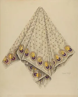 Board Prints: Handkerchief, 1938. Creator: Grace Halpin