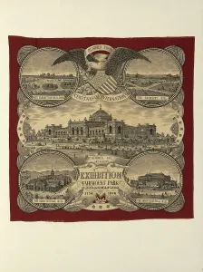 Cotton Plain Weave Prints: Handkerchief, Düsseldorf, c. 1876