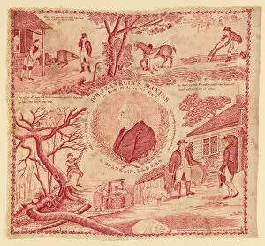 Handkerchief, England, c. 1795. Creator: Unknown