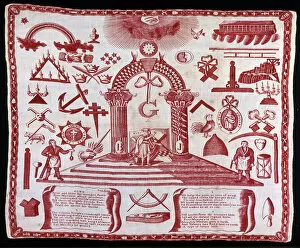 Handkerchief, England, c. 1810. Creator: Unknown