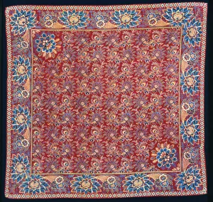 Handkerchief, France, 1801 / 25. Creator: Unknown