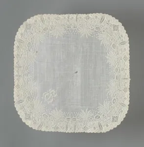 Handkerchief, France, 1850 / 1900. Creator: Unknown