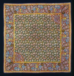 Alsace France Collection: Handkerchief, France, c. 1830. Creator: Unknown