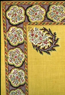 Alsace France Collection: Handkerchief, France, c. 1870. Creator: Unknown